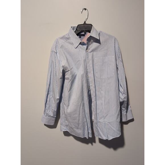 Tommy Hilfiger Dress Shirt, Striped Button Down, Men's 15.5 32/33, 100% Cotton‎ - Picture 1 of 6